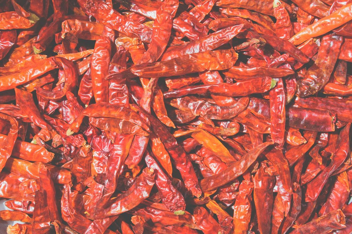 Torkade chipotlechili (rökt jalapeño)